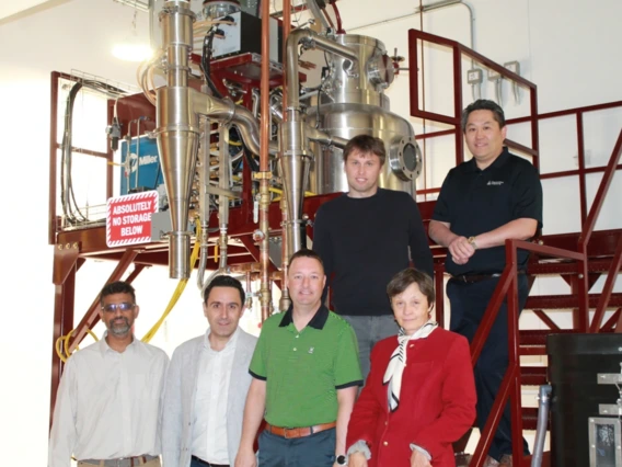 The Mach-X research team. (Front row, from left) Krishna Muralidharan, Kavan Hazeli, Andrew Wessman and Oana Cazacu. (Back row, from left) Benoit Revil-Baudard and Sammy Tin.